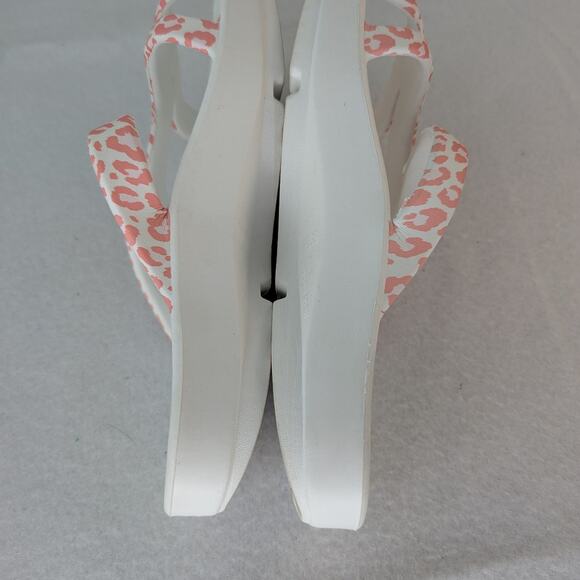 HUHV Women's Recovery Comfort Z Strap Slide - Rose Leopard Size 7 - Picture 5 of 7